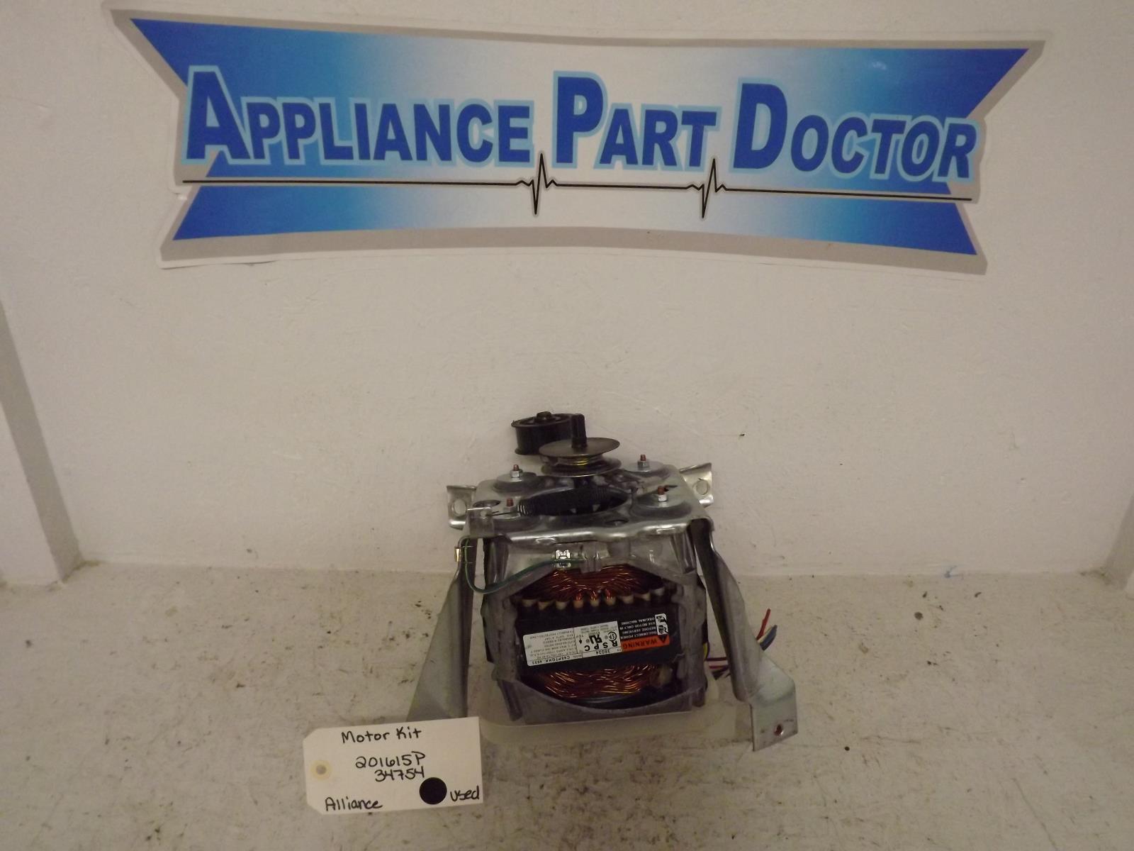 Alliance Washer 201615P 34754 Motor Kit Used Alliance Washer 201615P 34754 Motor Kit Used